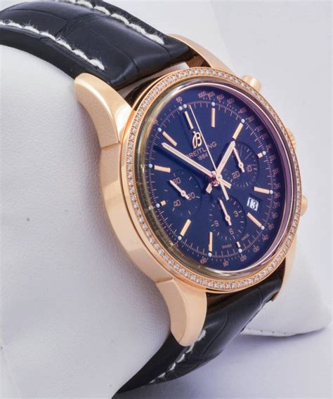 breitling transocean rose gold bezel